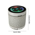 thumbnail image 3 of Wireless Outdoor Portable Mini Bluetooth Speaker with RGB Lights, Deep Bass, Hands-Free Calls, Radio, 10M Range, 4H Playtime Beige, 3 of 6