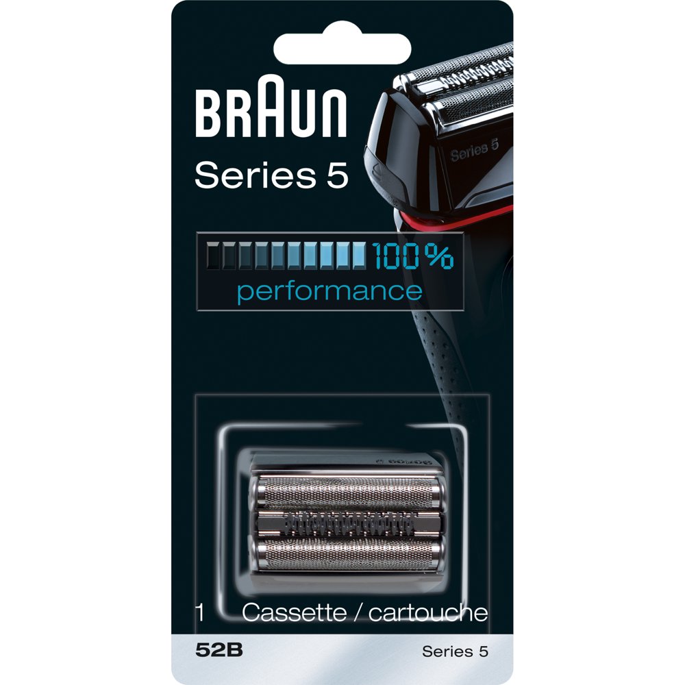 Braun Series 5 52B Electric Shaver Head Replacement Cassette Silver