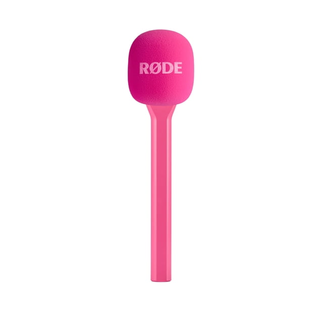 Adaptador portátil RØDE Interview GO para micrófono inalámbrico RØDE (rosa)