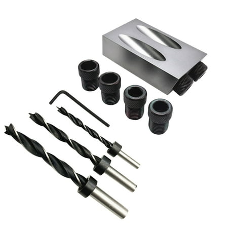 

34PCS Per Set Small Size Woodworking Use Hole Locator Drill Use 15 Degree Angle Inclined Hole Locator Grey