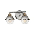 thumbnail image 4 of Hinkley 5172PN Fletcher LED 2-Light Modern Bathroom Vanity Light 16" Nickel, 4 of 10