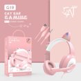 thumbnail image 2 of Auriculares Auriculares Auriculares que brillan intensamente Auriculares con cable para juegos USB de 3,5 mm FleinngHoz JD716273128, 2 of 6