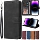 thumbnail image 2 of Funda de cuero con tapa magnética para iPhone, carcasa con tarjetero para iPhone 15 Pro Max 14 Plus 13 Mini 12 11 SE 2022 2020 X XS XR XS Max 8 7 6 6s, 2 of 4