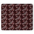 thumbnail image 1 of Red and Black Mouse Pad, Geometric Rectangle Frames Retro Patterns Polka Dots and Houndstooth, Rectangle Non-Slip Rubber Mousepad, Black White Scarlet, by Ambesonne, 1 of 2