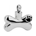 thumbnail image 4 of Ruanlalo Mini Stainless Steel Footprint Bone Urn Pet Ash Container Pendant Jar Keepsake Silver, 4 of 6