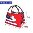thumbnail image 2 of Lukts USA Suisse Sac à Lunch Petit Motif pour Hommes Femmes Boîte à Lunch Isolée Mini Sac à Lunch Portable Sac Isotherme Réutilisable, 2 of 6