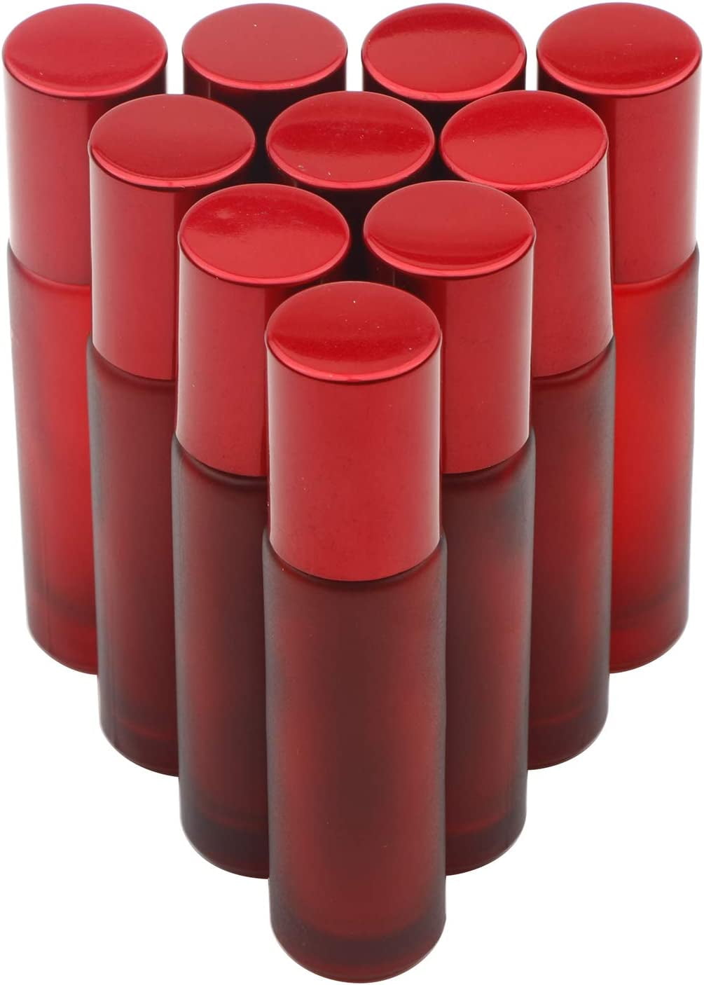 Empty Essential Oil Roller Bottles, 10 ml Glass Rollon Bottles with