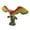 red, variant on Realistic Parrot Figurines Bird Action Figure for Holiday Gifts Cake Toppers green