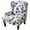 White/Purple Floral, variant on SHANNA Wingback Chair Slipcovers 2-Piece Stretch Fabric Wing Chair Cover with Cushion Cover Armchair Sofa Furniture Protector