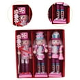 thumbnail image 4 of FVDPWYE 3Pcs 5.1inch Wood Nutcracker Soldier Ornaments Handcrafted Sturdy Lightweight Traditional for Tabletop Display Xmas Figurine, 4 of 7