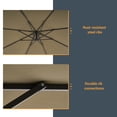 thumbnail image 4 of Sonerlic 10ft Offset Hanging Outdoor Cantilever Patio Umbrella for Garden,Yard and Poolside, Taupe, 4 of 7