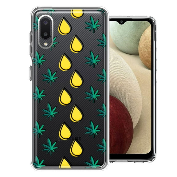 MUNDAZE for Samsung Galaxy A02 Medicinal Drip Design Double Layer Phone Case Cover