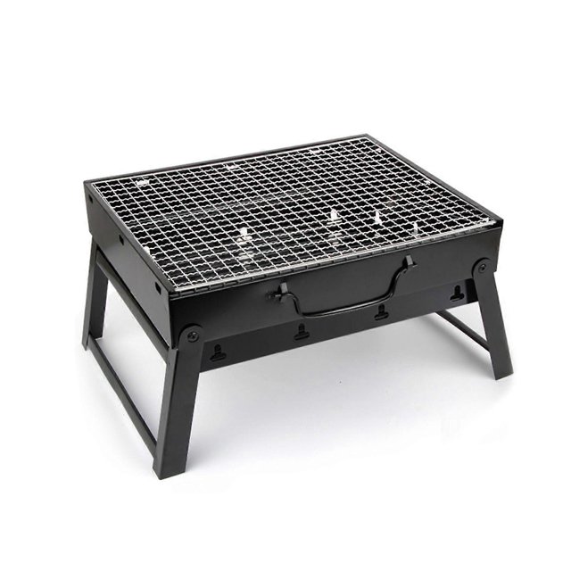 Outdoor Foldable Barbecue Rack Portable Heat Resistance BBQ Holder for Camping