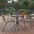 thumbnail image 2 of Flash Furniture Bellamy 23.75'' Bronze Round Tempered Glass Metal Table, 2 of 11