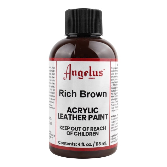 Pintura Para Cuero 118Ml Rich Brown Angelus