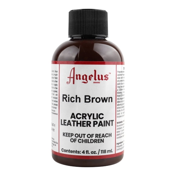 Pintura Para Cuero 118Ml Rich Brown Angelus