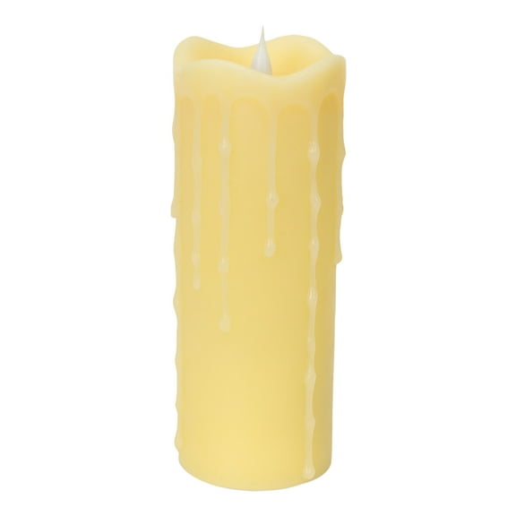 Simplux Led Dripping Candle With Moving Flame (Set Of 2) 3"D X 7"H