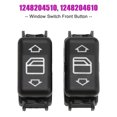 thumbnail image 1 of 2X consola interruptor de ventanilla eléctrica botón frontal para Mercedes Benz W124 S126 W190, 1 of 11