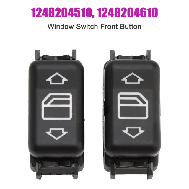 2X consola interruptor de ventanilla eléctrica botón frontal para Mercedes Benz W124 S126 W190