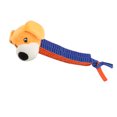 thumbnail image 2 of Juguete para morder de protección de limpieza de dientes modelo de cabeza de animales de tela Oxford para perro mascota (perro amarillo), 2 of 5