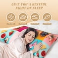 thumbnail image 4 of Body Pillow Cover, Colorful Dog Cat Collage Body Pillow Cases with Zipper Soft Breathable Smooth Skin Friendly Long Pillow Case 20x60 inches, 1Pcs, 4 of 7
