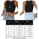 thumbnail image 2 of Parte Superior De La Cosecha Top corto para mujer Estilo casual Cami Top corto Slim Fit Traje diario (Negro L) Ygjytge para Mujer Negro T M, 2 of 7