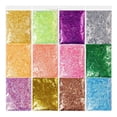 thumbnail image 1 of 24/12 Colors Candy Paper Pieces Cellophane Colorful Epoxy Resin Filler Handmade, 1 of 3