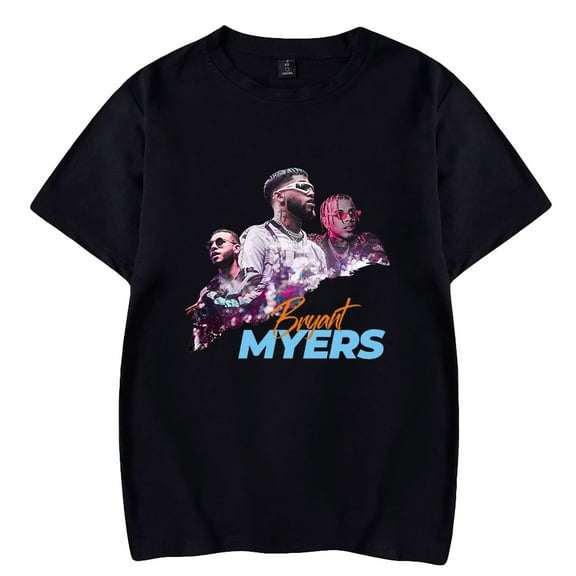 Bryant Myers Short Sleeve T-shirts Hipster Fashion Women Man Tee Shirt Unisex Rapper Streetwear