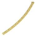 thumbnail image 1 of 14k Yellow Gold Fancy Greek Key Motif Bracelet 7.25 in, 1 of 2