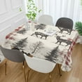 thumbnail image 2 of Yayeee Tablecloths 54" x 54" Rectangle Wrinkle Resistant Party Table Cover, Beige Deer, 2 of 8