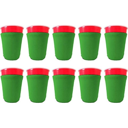 

Blank Neoprene Party Cup Coolie (10 Pack Neon Green)