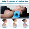 thumbnail image 5 of Cervical Traction Device, Neck Stretcher Cervical Traction for Muscle Relax, Neck Hump Corrector for TMJ Pain Relief, Shoulder Relaxer, Spine Corrector (Blue), 5 of 7