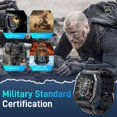 thumbnail image 3 of Reloj inteligente Bassizo Military con pantalla HD IP66 de 1,85 pulgadas para hombre, 3 of 8