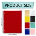 thumbnail image 2 of Ciozy 3-Hole Colorful Page Dividers, Letter Size 8-Tab PP Dividers, Plastic Index Divider Sheets for 3-Ring Binder, File Paper Classification for School (Red), 2 of 9