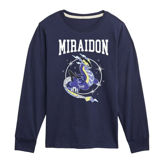 Pokémon - Miraidon Collegiate - Youth Long Sleeve Graphic T-Shirt