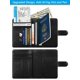 thumbnail image 3 of Funda de piel Airtag para pasaporte, con bloqueo RFID, artículos esenciales de viaje, accesorios de equipaje imprescindibles para viajar (118 #Black), 3 of 9