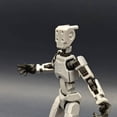 thumbnail image 5 of 3D Printed Puppet,7 Movable Doll Heads, 3D Printed Titan Robot Head, Poseable Stand, Suitable For Collection, Desktop Ornaments,Christmas Gifts, 5 of 6