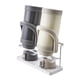 thumbnail image 1 of Estante de secado de botellas de dos niveles, soporte de almacenamiento ancho para jarra con bandeja de drenaje para encimera de cocina para botellas de vidrio, metal o plástico,, 1 of 7