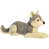Aurora® Adorable Super Flopsie™ Wolf Stuffed Animal - Playful Ease - Timeless Companions - Gray 25 Inches