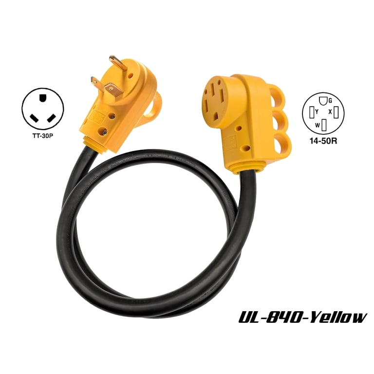 Toptekits C14 To 5-15R/5-20R AC Power Adapter - IEC C14 Male To Nema 5-15/20R Comb, 15A 125V