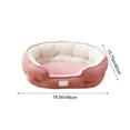 thumbnail image 3 of Mouliraty Self Warming Cat Bed Self Heating Cat Dog Mat, Winter-Warm Thickened Cats Bed All-Season Pet Pad Soft Scallop-Shaped Elliptic Bed Cats and Dog Pet Supplies, Pink, 3 of 6