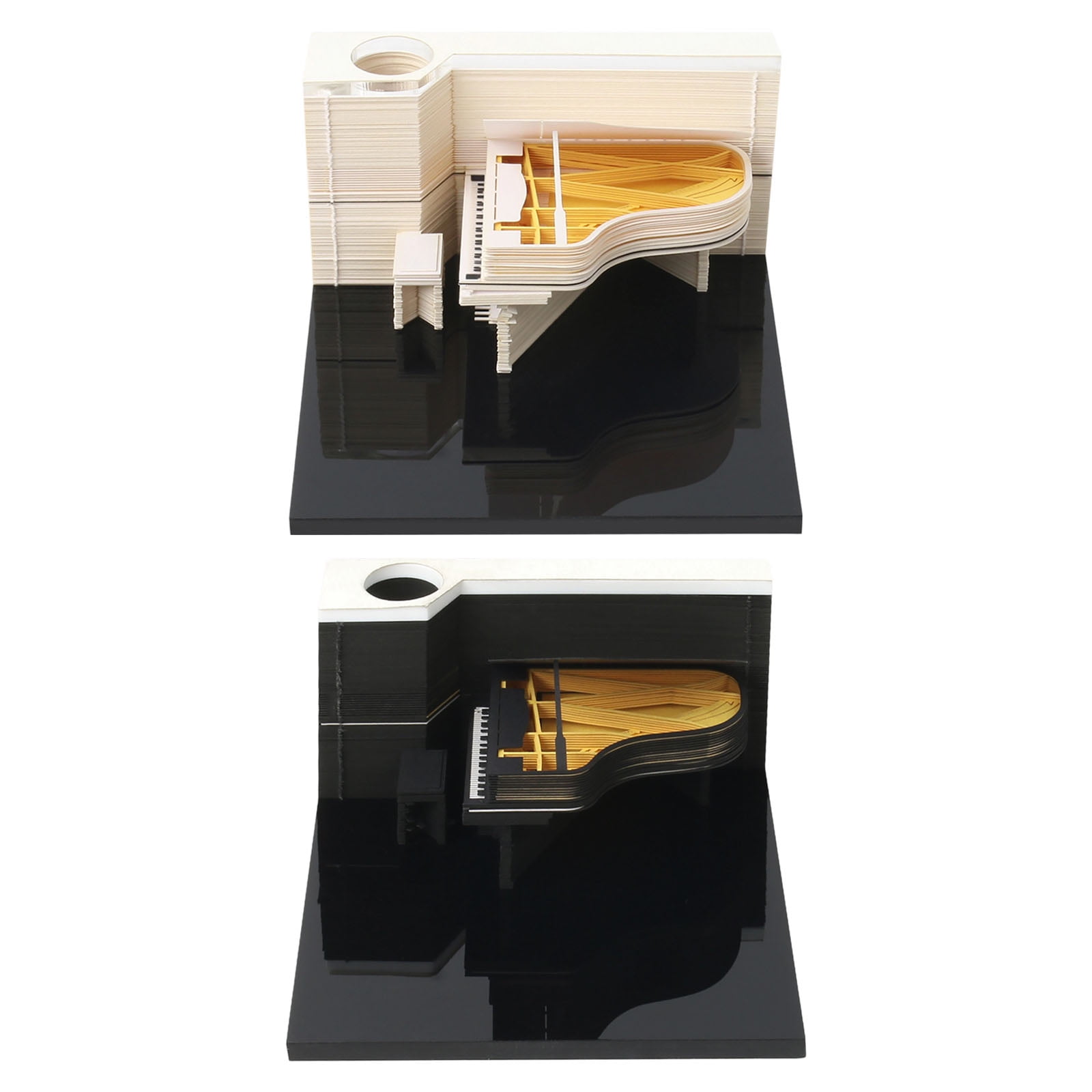 Elegant Piano Note Pad With Weekly Planner Artistic Desk Planner Specialty Paper