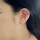 thumbnail image 4 of Pendientes para mujer, regalos para mujer, pendientes de clip con forma de hoja de cristal estilo punk para el cartílago., 4 of 4