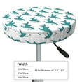 thumbnail image 4 of Fotbe Cartoon Shark Stool Covers Round,Waterproof Round Bar Stool Covers Bar Chair Covers Washable Stool Cushion Slipcover for 12-14 Inch Chair-14 inch, 4 of 7