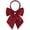 Dark Red, variant on Women Large Bow Tie, Adjustable Neck Strap Bowknot, Elegant Dressy Bowtie