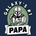thumbnail image 2 of Men's Star Wars: The Mandalorian Galaxy’s Number One Papa Graphic T-Shirt, 2 of 4