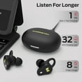 thumbnail image 7 of Monster N-Lite 210 Wireless Earbuds, Bluetooth 5.4 in-Ear Stereo Headphones, Built-in Mic for Crystal Clear Call, 32H Playtime, Type-C Charging, Waterproof in-Ear Ear Buds Earphones for Sports, Black, 7 of 7