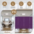 thumbnail image 5 of Pure Dark Purple Window Privacy Film, Simple Solid Color Static Cling UV Sun Blocking Heat Control Window Tint Day and Night, Non-Adhesive Reusable One Way Windows Privacy Cover 17.7''x78.7'', 5 of 7