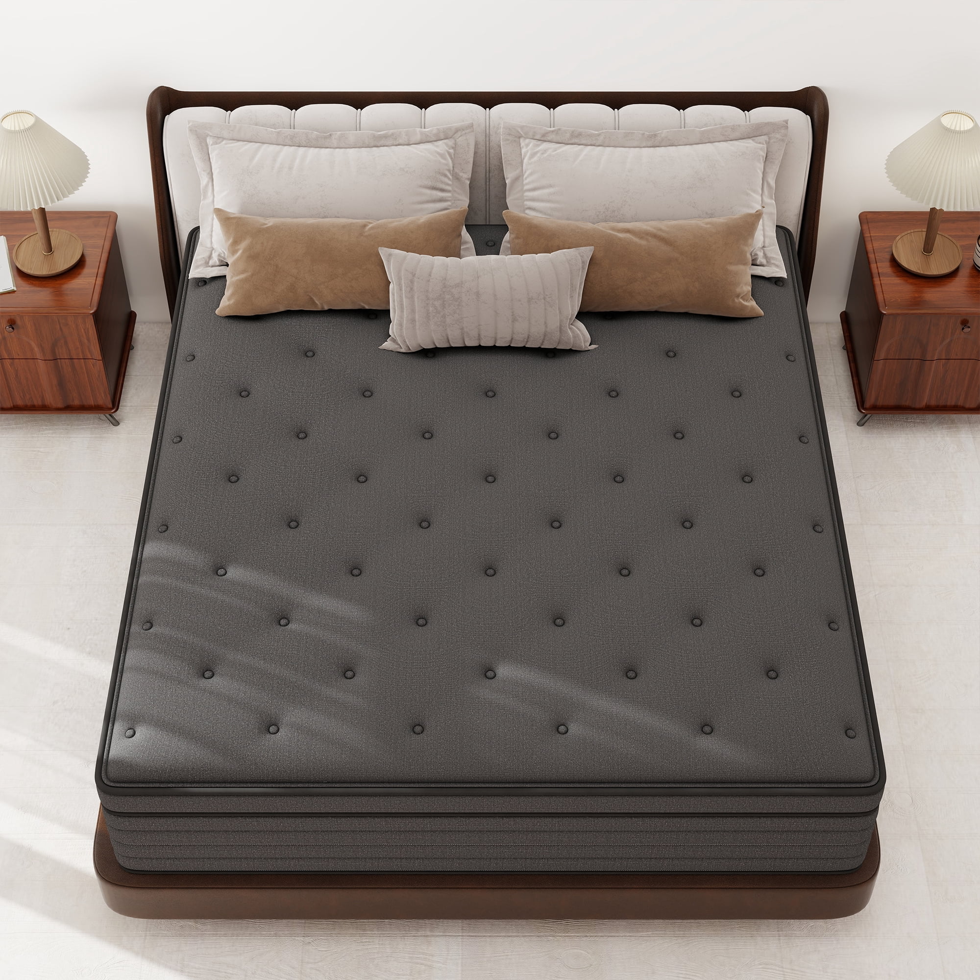 CICIMLU Mattress 12 inch Queen Size, Gel Memory Foam Hybrid Mattress in a Box, Cozy Sleep