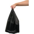 thumbnail image 5 of Reli. T-Shirt Bags, Plastic Grocery Bags with Handles, Wholesale 300 Bags (Plain Black), 5 of 6